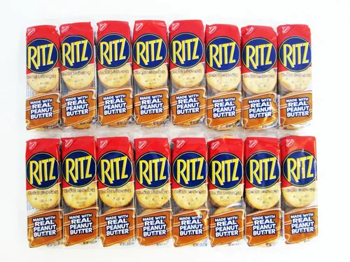 Ritz Sándwiches de galletas hechas con mantequilla de maní real: 16 paquetes de 1.38 onzas