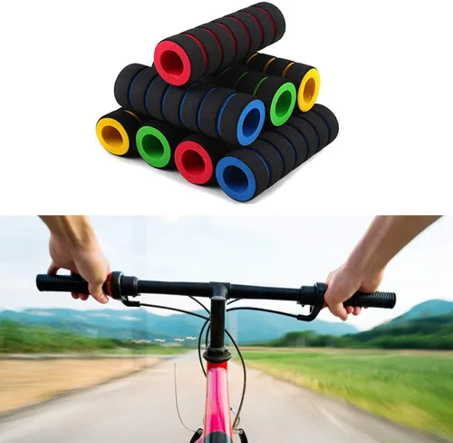 Miniatura 6 de 1 par de empuñaduras de manillar de bicicleta espuma suave MTB bicicleta bicicleta antideslizante agarre Ciclismo Riding Handle Covers