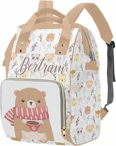 Miniatura 14 de M YESCUSTOM Bolsa de pañales personalizada con nombre para mamá, mujer, esposa, mochila personalizada, 0625-12, Mochilas Daypack