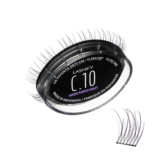 Miniatura 18 de Lashify Curl - Extensiones de pestañas Gossamer DIY de 0.394 pulgadas, color negro, pestañas postizas fáciles para un aspecto natural