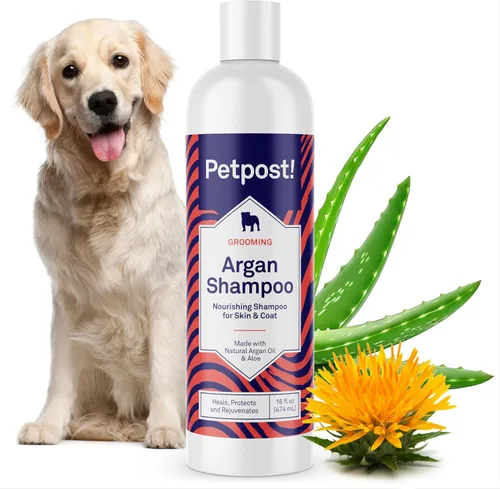 Miniatura 11 de Petpost Champú de argán para perros. Champú para perros con aceite de argán y aloe. Hidrata la piel seca, suaviza el pelaje, restaura el brillo. 8