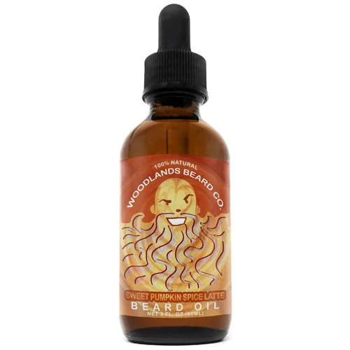 Sweet Pumpkin Spice Latte - Aceite de barba con leche - Un aroma de café favorito de las fiestas (2 onzas)