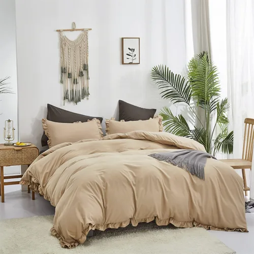 Miniatura 194 de CLOTHKNOW - Juego de edredón verde militar tamaño completo de 3 piezas, juego de ropa de cama verde oscuro, edredón suave con 2 fundas de almohada