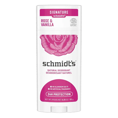 Miniatura 9 de Schmidt's Desodorante vegano sin aluminio rosa y vainilla con protección contra olores las 24 horas para mujeres y hombres, ingredientes naturales