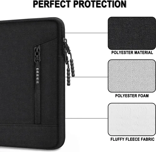 Miniatura 2 de Funda protectora para laptop de 14 pulgadas, a prueba de golpes, para Apple MacBook Pro, resistente al agua, con bolsillos, funda para computadora