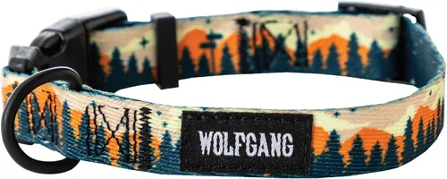 Wolfgang Man & Beast - Collar de cincha para perros de tamaño pequeño, mediano y grande Estampado OverLand