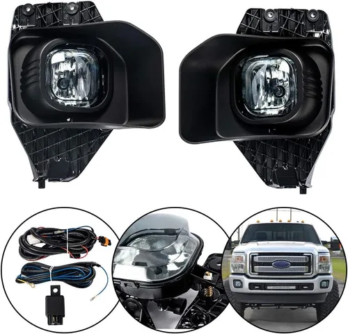 Miniatura 24 de G-PLUS Faros antiniebla con bombillas para el lado del conductor y el pasajero, transparente compatible con Toyota Tundra