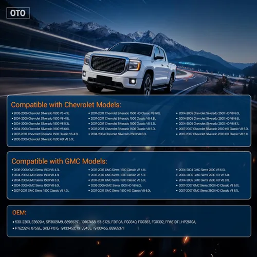 Miniatura 2 de OTO-K - Conjunto de módulo de bomba de combustible eléctrica con sensor de presión E3609M compatible con Chevrolet Chevy Silverado y GMC Sierra 1500