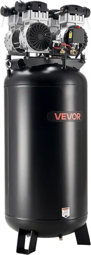 VEVOR Compresor de aire resistente de 60 galones, 4HP 10SCFM a 90PSI Compresores de aire con presión máxima de 125 PSI, tanque de compresor sin
