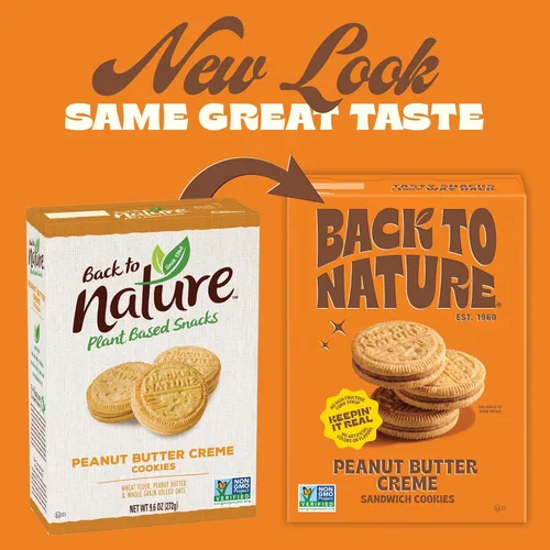 Miniatura 6 de Back To Nature, galletas sándwich crema de maní, 8.3 onzas