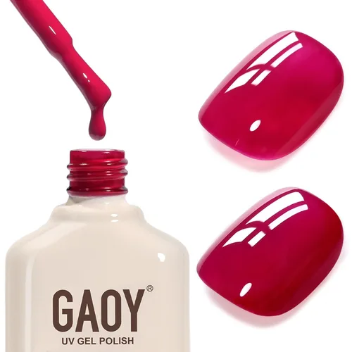 Miniatura 49 de GAOY - Esmalte de uñas de gel marrón, 16ml de esmalte de gel para quitar por remojo, curado con luz UV para arte de uñas, manicura DIY en casa, 2088