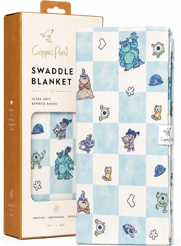 Miniatura 18 de Copper Pearl Mantas envolventes para recién nacidos, mantas suaves y elásticas para niños y niñas, mantas de bebé grandes de 46 x 46 pulgadas