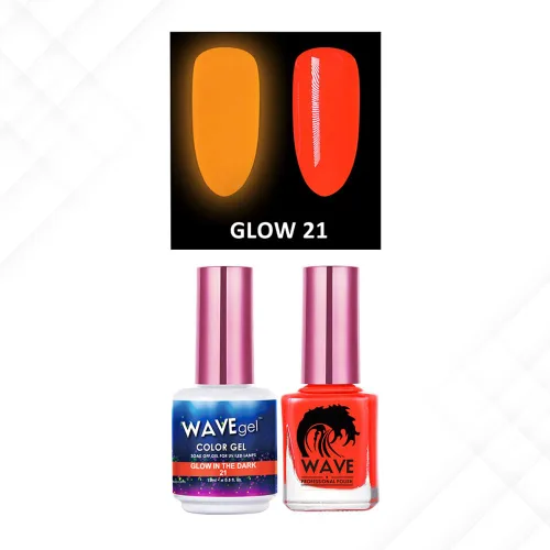 Miniatura 21 de Wavegel WAVEGEL - Juego de gel y esmalte de uñas a juego - Brilla en la oscuridad - # 01