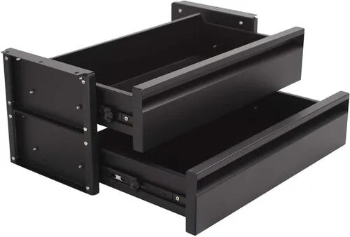 Miniatura 10 de Cajón debajo del escritorio para escritorio de 18 pulgadas, altura ajustable, organizador de almacenamiento extraíble con extensión deslizante