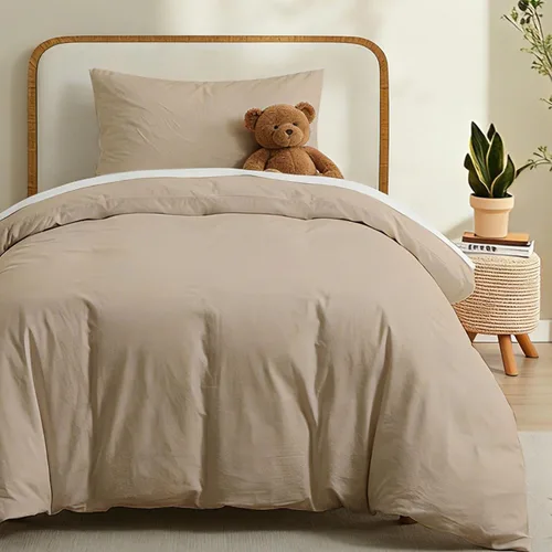 Miniatura 33 de LOVQUE Funda de edredón de algodón verde oliva, tamaño King, juego de ropa de cama natural similar al lino con cierre de cremallera (sin edredón)