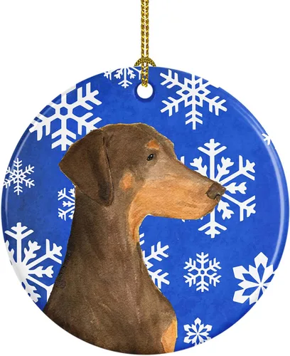 Miniatura 84 de Caroline's Treasures Cavalier Spaniel - Adorno de cerámica para colgar en el árbol de Navidad, para el hogar, Navidad, fiestas, regalo, 3 pulgadas