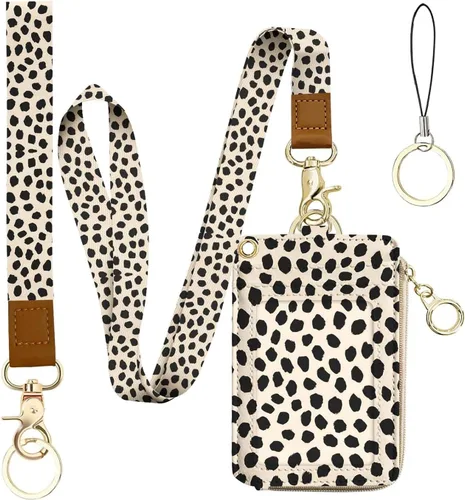 Miniatura 14 de bolimoss Soporte para credencial de sol y luna y cartera con cordón, cordones removibles para maestras, cartera para mujeres con correa