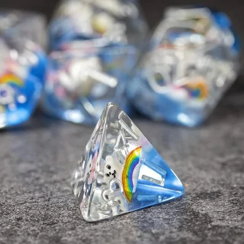 Miniatura 2 de Sage's Portal - Juego de dados de resina Animal Familiars DND, dados poliédricos para Dungeons and Dragons RPG, Pathfinder, Tabletop TTRPG
