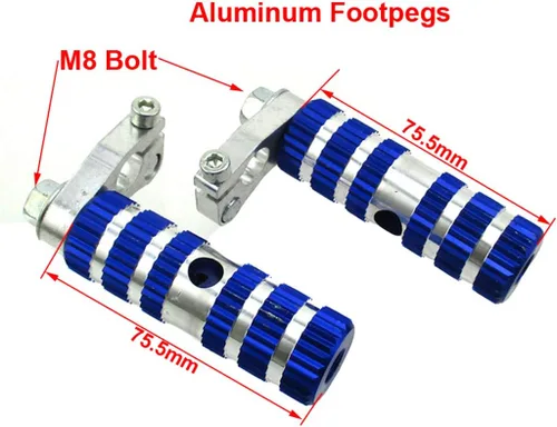 Miniatura 2 de Estriberas de carreras para la mayoría de los chinos de 2 tiempos 47cc 49cc Mini Moto Pocket Bike MTA1 MTA2 y así sucesivamente (azul)