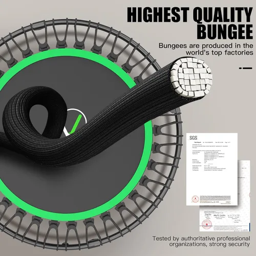 Miniatura 2 de ANCHEER Trampolín de 40 pulgadas, mini trampolín de rebote para adultos/niños con mango de espuma ajustable de 4 niveles, trampolín de fitness