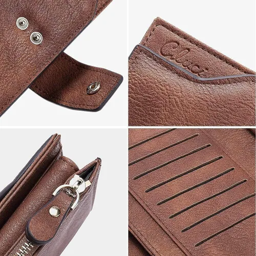 Miniatura 7 de CLUCI Mochila para mujer con monedero de cuero cartera grande para mujer