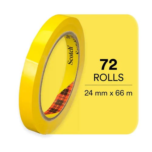 Miniatura 6 de Scotch 3M Cinta de codificación de colores 690, negro, 1/2" x 72 yardas (0.472 in x 216.5 ft), ideal para codificación de colores y cierre
