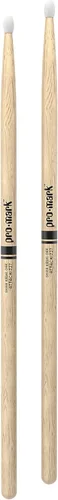 Miniatura 3 de ProMark Baquetas de batería Classic Attack 727 Shira Kashi Oak Baquetas, punta ovalada de nailon, un par