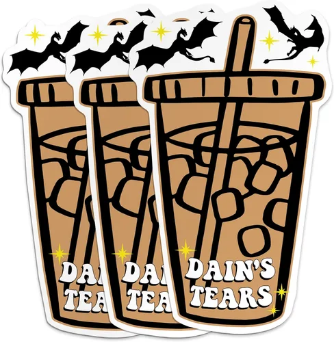 Dain's Tears - Calcomanías inspiradas en lágrimas de libro, para amantes de los libros de lectura, Kindle, impermeable, para botella de agua, vaso,