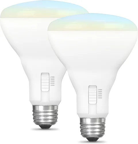 Miniatura 2 de Feit Electric Bombilla LED BR30, equivalente a 100 W, regulable, 5CCT, base mediana E26, 90 CRI, 1400 lúmenes, blanco ajustable, 13 años de vida