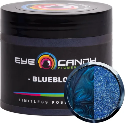 Pigmento en polvo de mica "Angel Blue" (1.76 oz o 50 gr) multiusos para manualidades y manualidades, aditivo | carpintería, epoxi, resina, bombas de