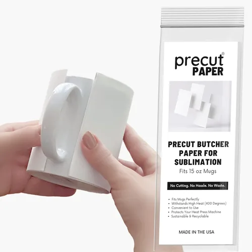 Miniatura 17 de Papel de carnicero precortado para sublimación, prensa de calor, liso, sin recubrimiento