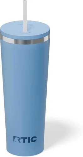 Miniatura 46 de RTIC Vaso Térmico Diario de 20 onzas de Acero Inoxidable Portátil con Aislamiento, Taza de Café de Viaje con Pajita, Forro de Cerámica, Tapa