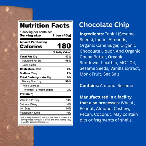 Miniatura 2 de NUEVO SABOR: Barra de sésamo Vital Halva Gut-Friendly Gut, 0.43 oz de fibra, 0.27 oz de proteína, 0.04 oz de azúcar añadida, snack vegano sin gluten