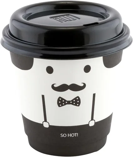 Miniatura 25 de Restaurantware Tazas de café de papel de 4 onzas, 25 tazas de papel desechables de doble pared, a prueba de fugas, reciclables, tazas calientes