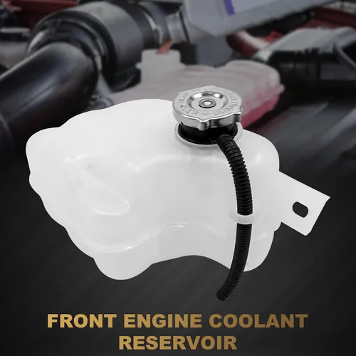 Miniatura 7 de Partsflow Tanque de depósito de refrigerante del radiador del motor delantero con tapa y tubo compatible con 2009-2010 Dodge Journey 3.5L