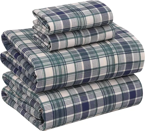 Miniatura 85 de RUVANTI Juego de sábanas divididas tamaño King de 100 % algodón para cama ajustable, 5 piezas, ropa de cama de tejido de percal suave y Guisante