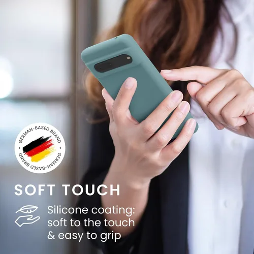 Miniatura 4 de kwmobile Funda compatible con Google Pixel 7 - Funda de silicona TPU con acabado suave - Piedra antigua