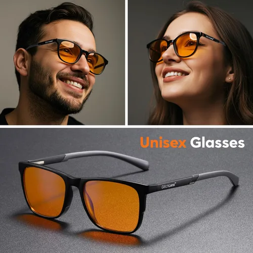 Miniatura 4 de Gafas de computadora para juegos y computadora 100% protección UV400 (99.8% verificado en laboratorio) Marco de policarbonato ultraligero