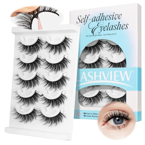 Miniatura 21 de Lashview Ellipse Extensiones de pestañas planas de 0.15 mm, rizo C de 0.31-0.59 pulgadas, negro visón, pestañas individuales, súper mate
