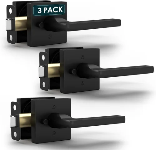 Miniatura 46 de Mega Handles - Cerrajo de entrada Prime I Cerradura de cerrojo de entrada - Cerrajo de bloqueo cuadrado de alta resistencia para puertas zurdas