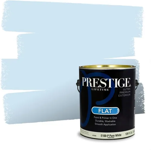 Miniatura 689 de Pintura Exterior + imprimación PRESTIGE, todo-en-uno, 1 galón, acabado mate, color comparable al Valspar* Royal Gray* VS151-Gris real