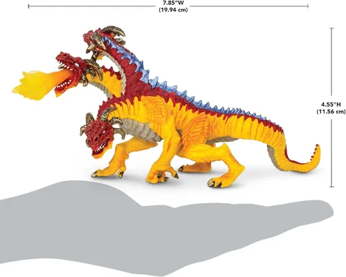 Miniatura 3 de Safari Ltd. Figura de dragón de fuego – Figura detallada de modelo de 8.5 pulgadas de color vibrante, juguete educativo de fantasía para niños