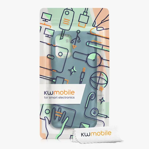 Miniatura 7 de kwmobile Funda compatible con Xiaomi Redmi Note 10 / Note 10S - Funda de silicona TPU metálica suave y delgada - Azul caribeño metálico
