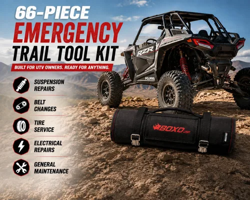 Miniatura 2 de BOXO USA Rollo de Herramientas UTV - Kit de Herramientas Definitivo para Side by Side, Polaris RZR, CanAm, UTV, Camión (Rollo de Herramientas)