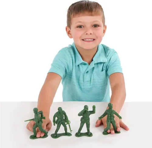 Miniatura 3 de Zugar Land Juego de figuras de acción de soldado de hombres del ejército de Estados Unidos grandes altamente detalladas. (4 pulgadas) de plástico.