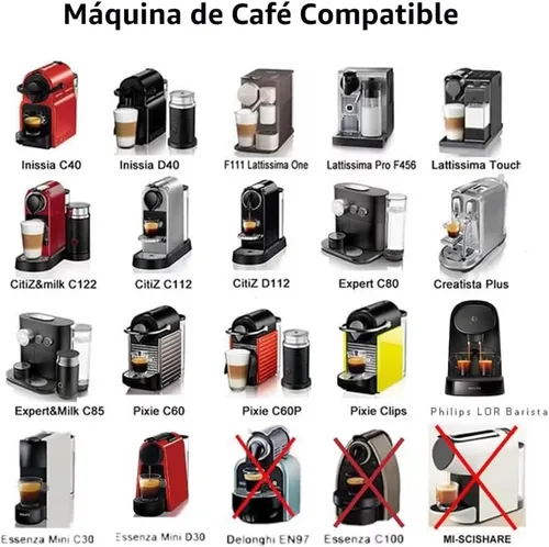 Miniatura 7 de Cápsulas reutilizables para Nespresso OriginalLine – 6 cápsulas de café recargables, tazas de acero inoxidable compatibles con máquina Nespresso