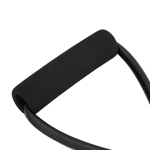 Miniatura 9 de Figura 8 Banda de resistencia, banda de resistencia de ejercicio TPE con mango de espuma absorbente de sudor, bandas de entrenamiento elásticas
