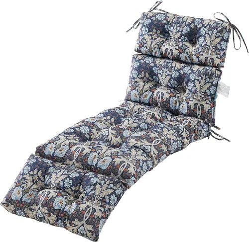 Miniatura 9 de ARTPLAN Chasie Lounge - Cojín grueso con lazos, cojín de mimbre de repuesto para silla de Paito Fruniture, 72 x 22 x 4 pulgadas, para todo