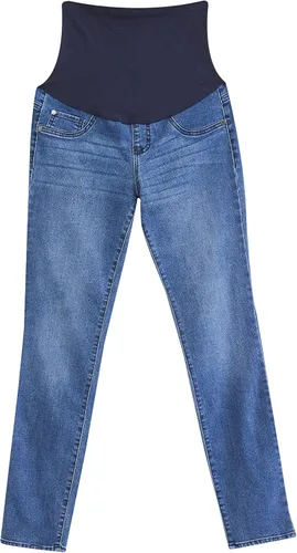 Miniatura 2 de Motherhood Maternity Women's Indigo Blue Super Stretch Secret Fit Over The Belly Skinny Jeans