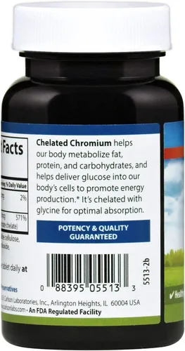 Miniatura 3 de Carlson Cromo quelado 200 mcg Absorción Superior - Metabolismo saludable Producción de energía y bienestar óptimo - 300 tabletas